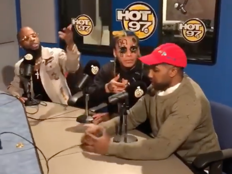 Kanye West, Tekashi 69 And Tory Lanez Fight At Hot 97… Kinda.