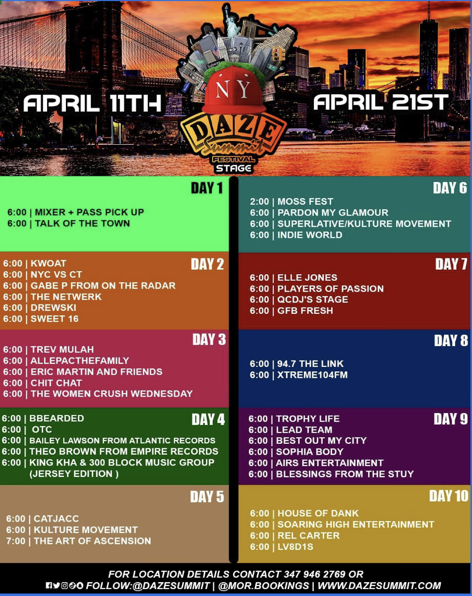 CEO of Mor.Bookings Agency, Scott Morris Host 6th Annual Daze Summit Festival in NYC!