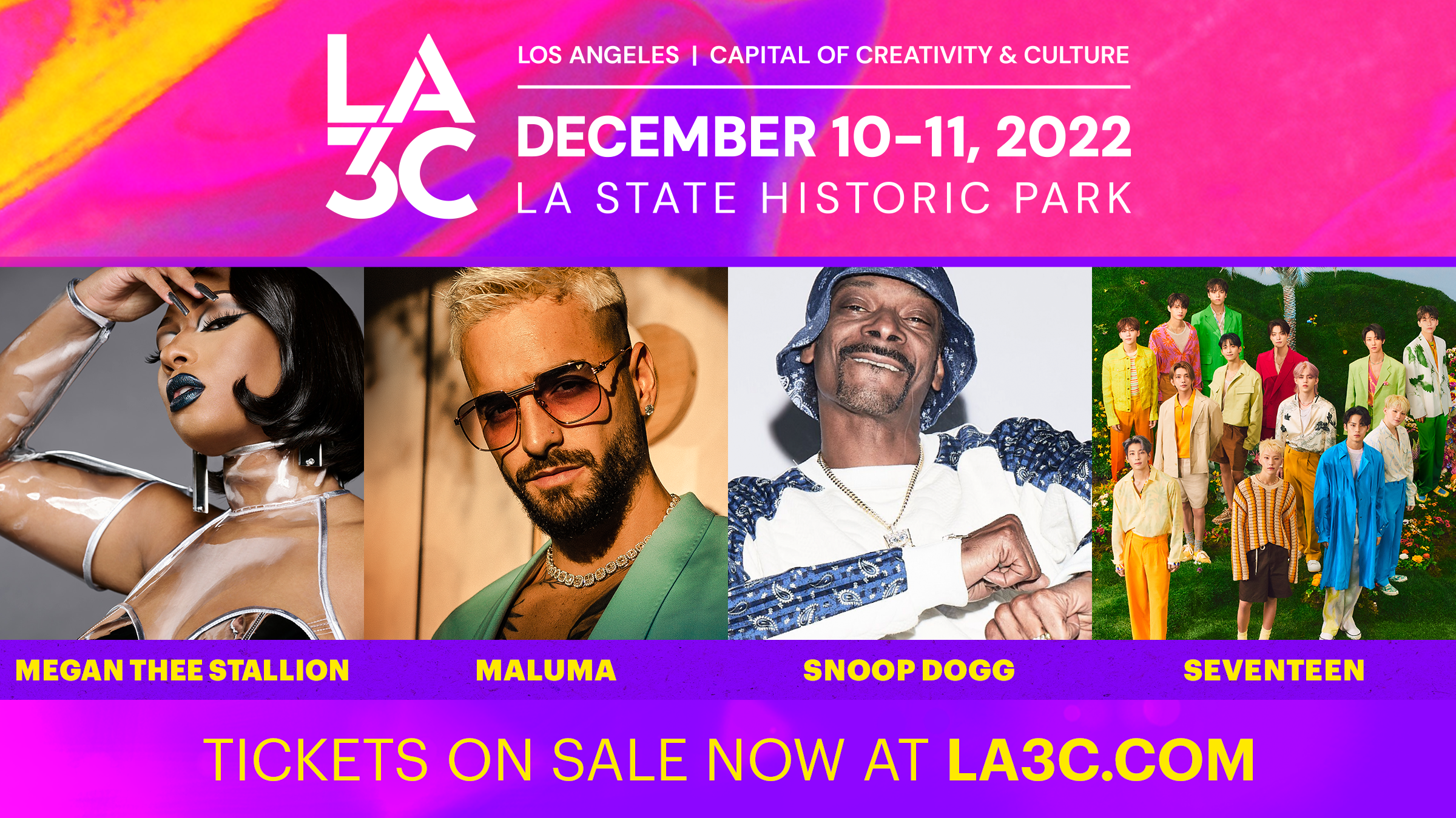 LA3C will Celebrate Los Angeles’ Diversity & Creative Communities Through Music, Food and Art December 10-11 at LA State Historic Park